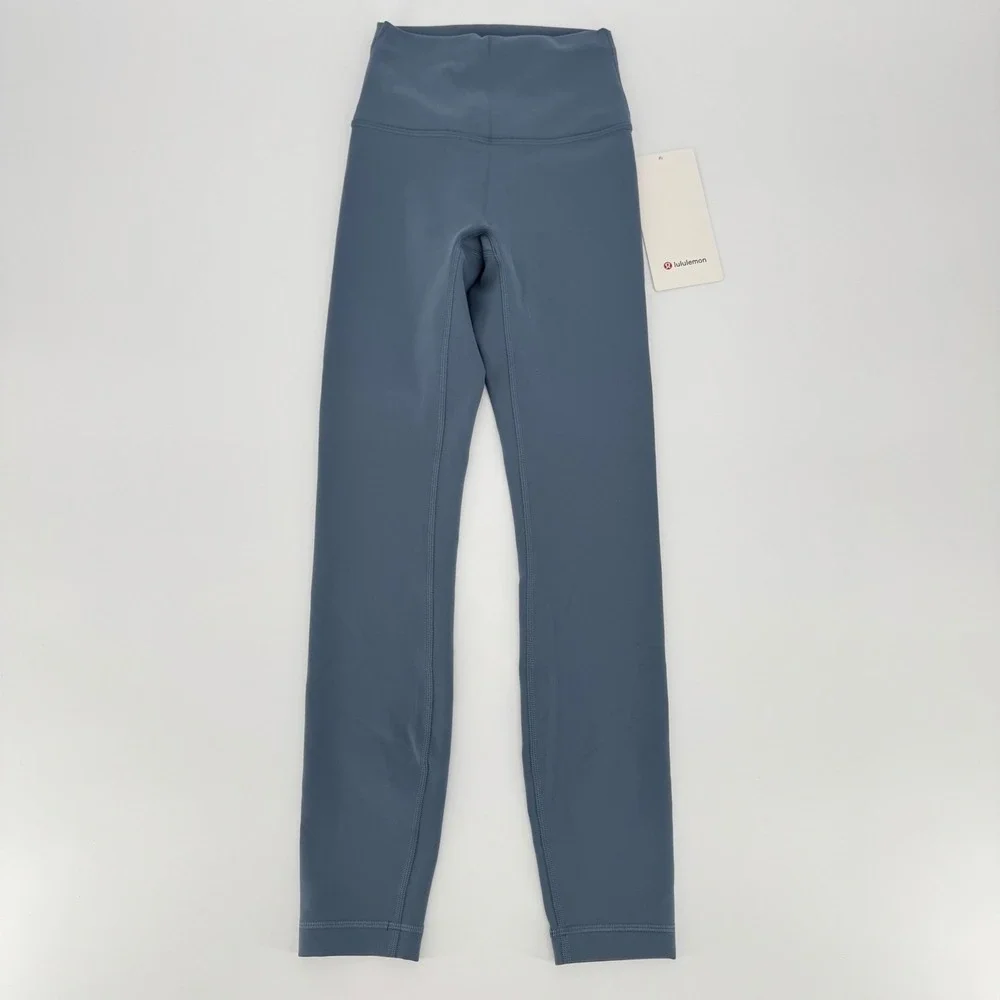 Lululemon Wunder Train HR Tight 28 Steel Blue Leggings LW5HBOS Sz 4 NWT